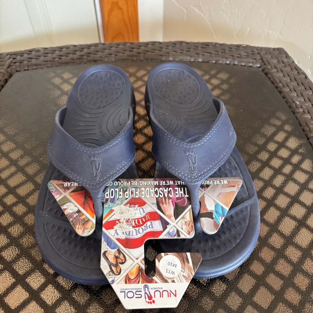 Nuusol Cascade Unisex Flip Flop Slip On Thong Sandals Size M10/W11